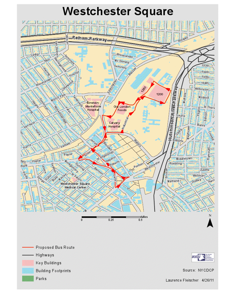 Proposed Westchester Square Shuttle Bus